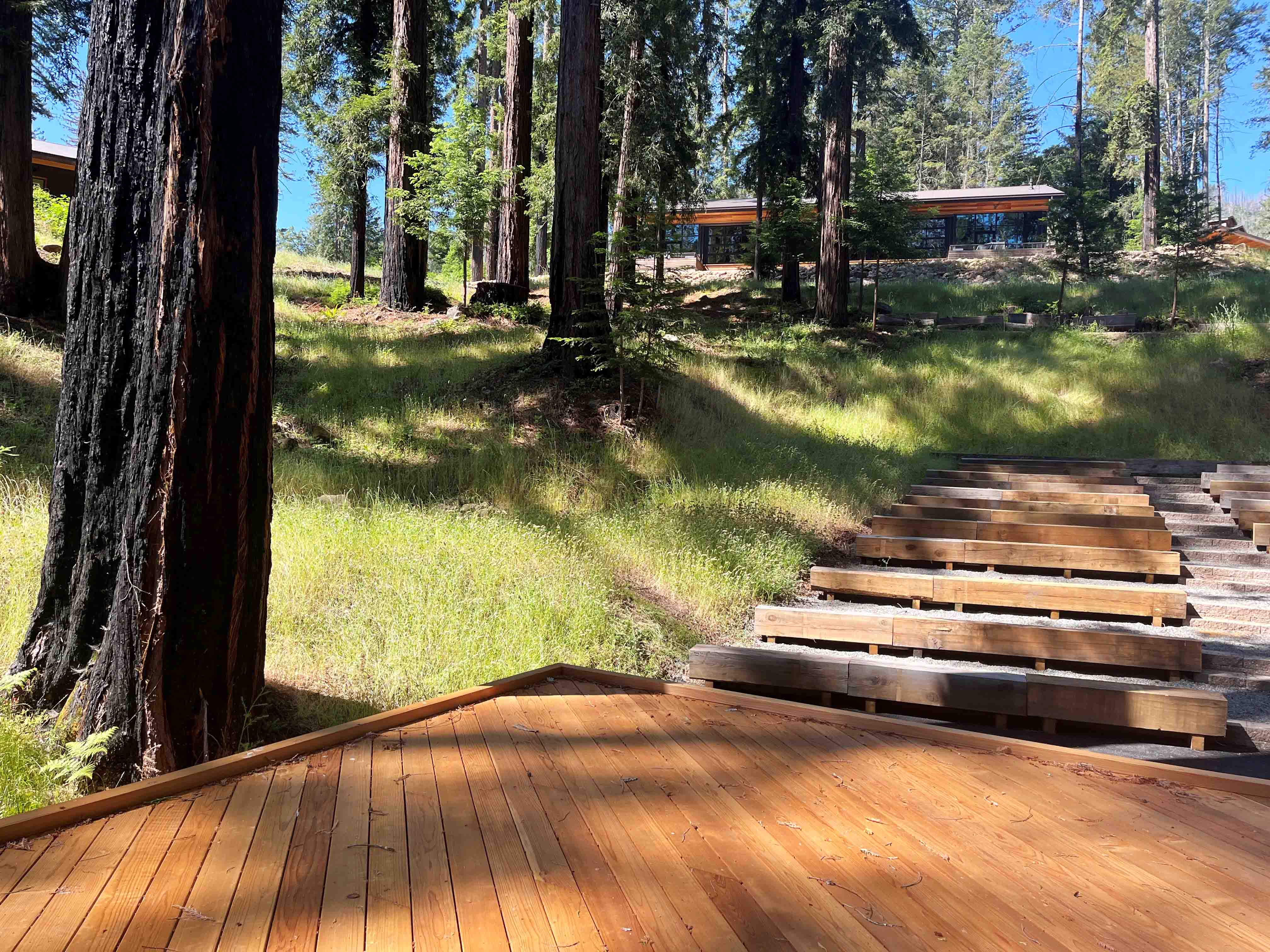 Enchanted Hills Camp for the Blind Redwood Deck