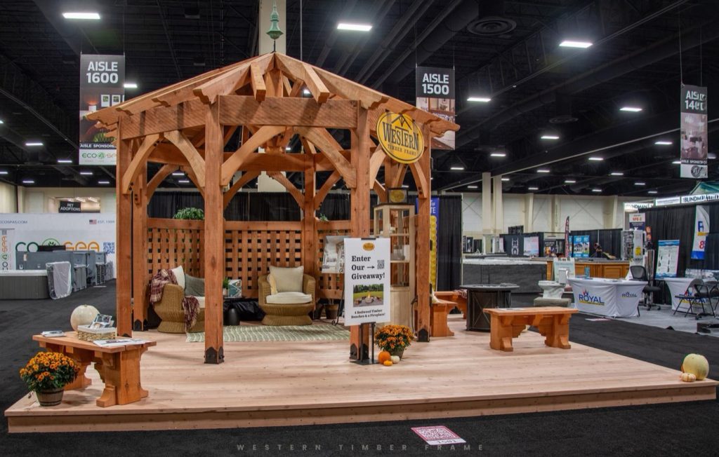 Western Timber Frame exhibit at Salt Lake City Home & Garden Show