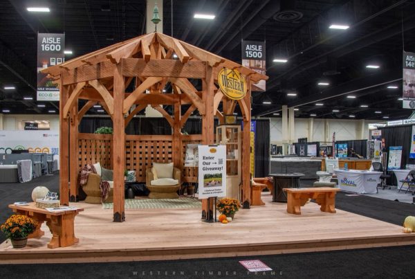 Western Timber Frame exhibit at Salt Lake City Home & Garden Show