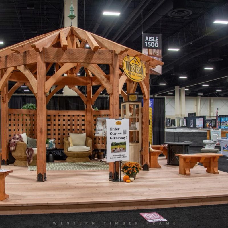 Western Timber Frame exhibit at Salt Lake City Home & Garden Show