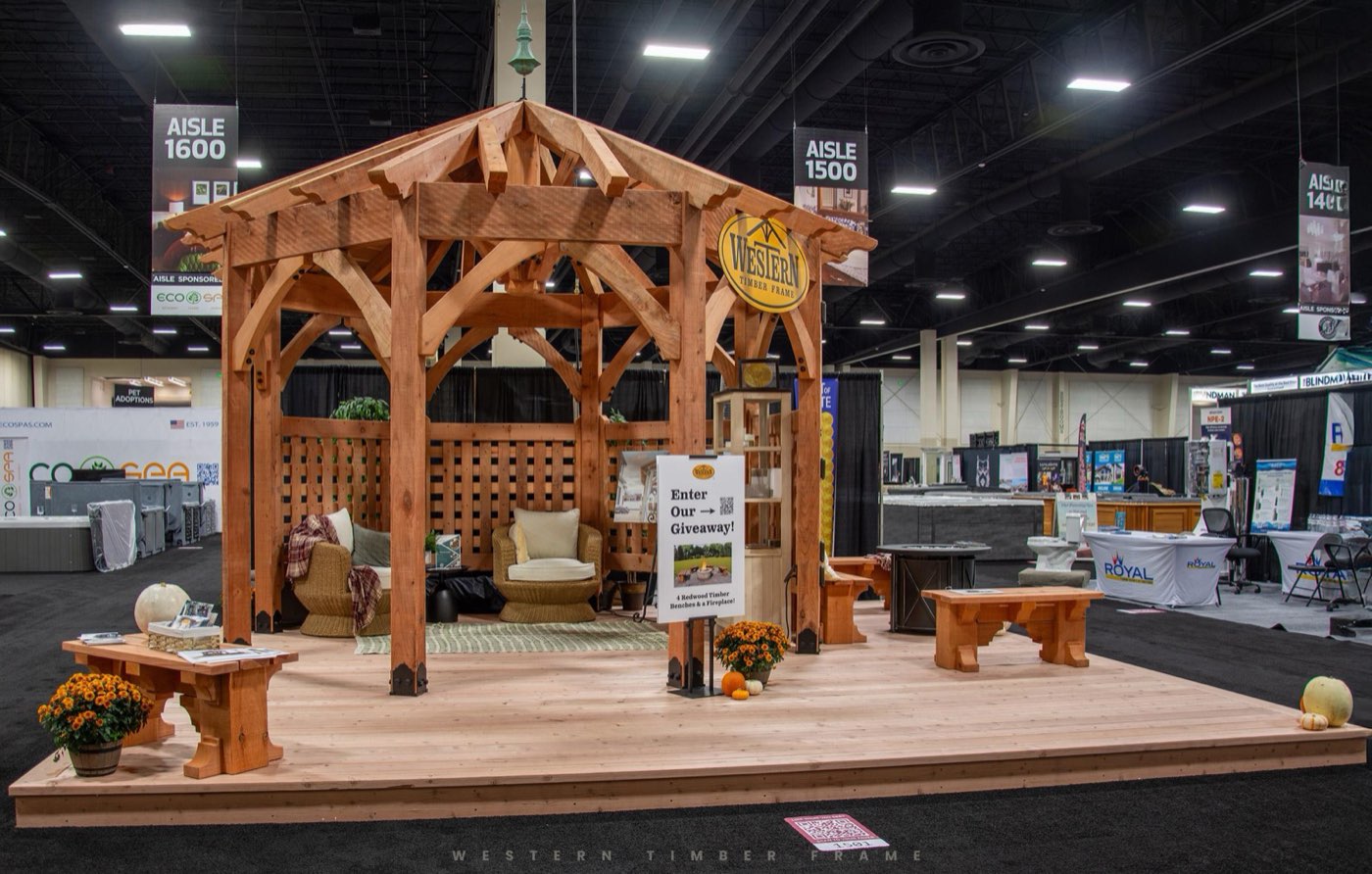 Western Timber Frame exhibit at Salt Lake City Home & Garden Show